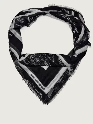 Karl Lagerfeld Chusta K/sketch | z dodatkiem jedwabiu