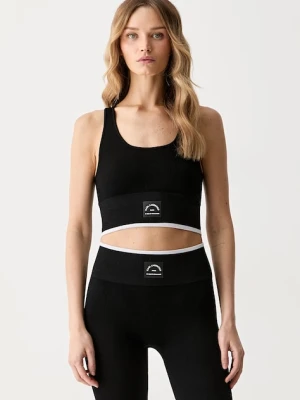 Karl Lagerfeld crop top damski czarny