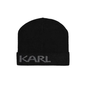 Karl Lagerfeld Czapka BEANIE | z dodatkiem wełny