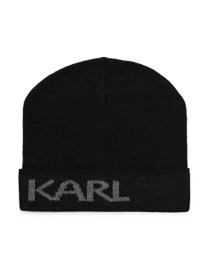 Karl Lagerfeld Czapka BEANIE | z dodatkiem wełny