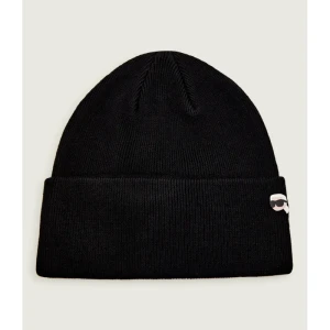 Karl Lagerfeld Czapka ikon pin | z dodatkiem wełny