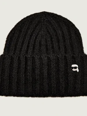 Karl Lagerfeld Czapka Ikon pin | z dodatkiem wełny