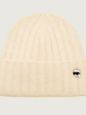Karl Lagerfeld Czapka Ikon pin | z dodatkiem wełny