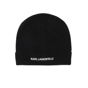 Karl Lagerfeld Czapka k/essential beanie | z dodatkiem wełny i kaszmiru