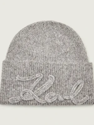 Karl Lagerfeld Czapka k/signature | z dodatkiem wełny