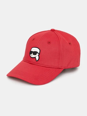 Karl Lagerfeld czapka z daszkiem bawełniana IKON