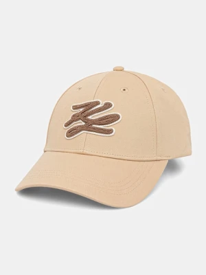 Karl Lagerfeld czapka z daszkiem damska bawełniana K/AUTOGRAPH