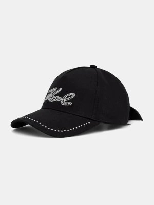 Karl Lagerfeld czapka z daszkiem damska bawełniana K/SIGNATURE
