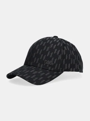 Karl Lagerfeld czapka z daszkiem kolor czarny 554123.805615