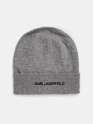 Karl Lagerfeld czapka z domieszką wełny