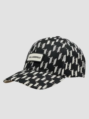 KARL LAGERFELD Czarna czapka K/monogram