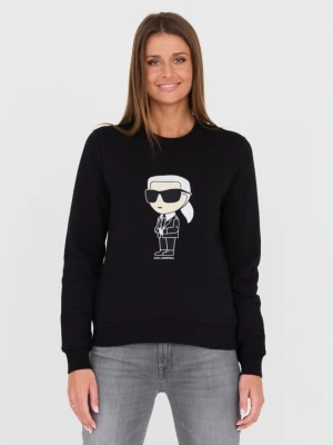 KARL LAGERFELD Czarna damska bluza Ikonik 2.0, Rozmiar S
