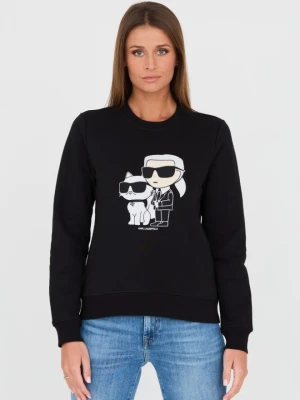 Zdjęcie produktu KARL LAGERFELD Czarna damska bluza Ikonik 2.0, Rozmiar XS