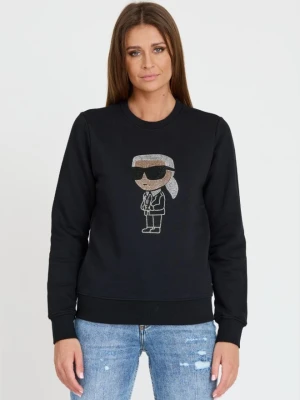 Zdjęcie produktu KARL LAGERFELD Czarna damska bluza Ikonik 2.0, Rozmiar XS