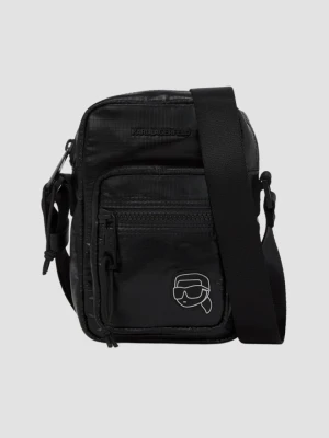 KARL LAGERFELD Czarna męska saszetka Puffy Nylon