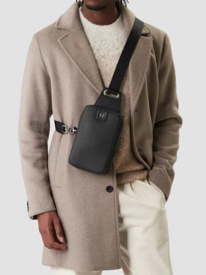 KARL LAGERFELD Czarna nerka z monogramem Sling Bag