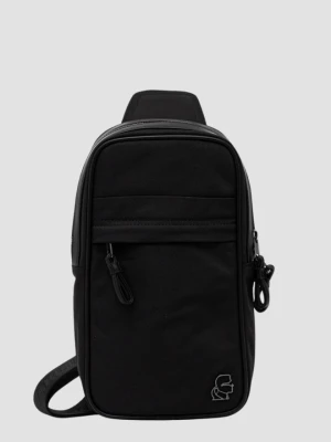 KARL LAGERFELD Czarna saszetka męska duża Kameo Slingbag