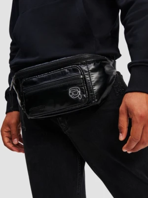 KARL LAGERFELD Czarna saszetka męska K/ikon Puffy Nylon Bumbag
