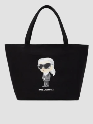 KARL LAGERFELD Czarna shopperka damska Ikon Aquarelle