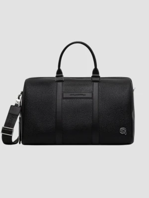 KARL LAGERFELD Czarna torba podróżna Ikon Outline Weekender