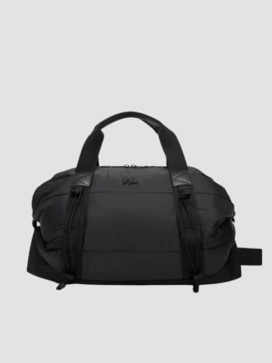 KARL LAGERFELD Czarna torba podróżna pikowana