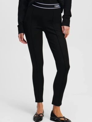 KARL LAGERFELD Czarne damskie legginsy, Rozmiar XS