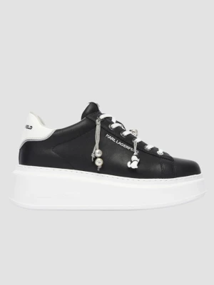 KARL LAGERFELD Czarne damskie sneakersy ANAKAPRI TASSEL CHARMS, Rozmiar 38