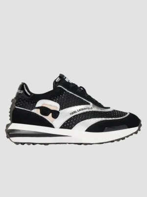 KARL LAGERFELD Czarne damskie sneakersy z cyrkoniami ZONE NFT GEMSTONE, Rozmiar 40