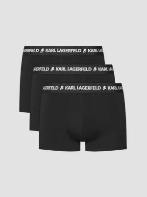 KARL LAGERFELD Czarne męskie bokserki 3PACK, Rozmiar S