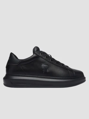 KARL LAGERFELD Czarne męskie skórzane sneakersy KAPRI NFT, Rozmiar 44