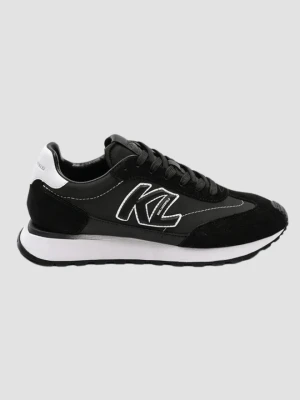 KARL LAGERFELD Czarne sneakersy męskie KAIRO KL Sidetrim Lo Mix