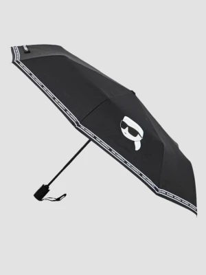 KARL LAGERFELD Czarny damski parasol Ikon SM