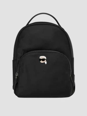 KARL LAGERFELD Czarny mały plecak damski Ikon Nylon