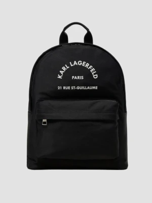 KARL LAGERFELD Czarny męski plecak Nylon