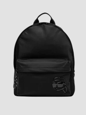 KARL LAGERFELD Czarny plecak Ikon Nylon
