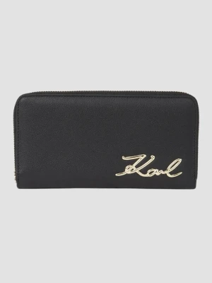 KARL LAGERFELD Czarny portfel K/signature