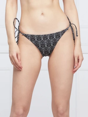 Karl Lagerfeld Dół od bikini Ikonic All-Over czarny