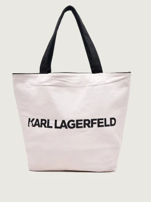 Karl Lagerfeld Dwustronna shopperka Ikon pudrowy róż
