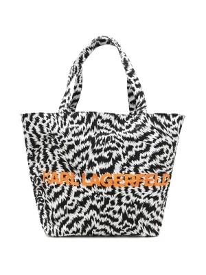 Karl Lagerfeld Dwustronna shopperka Zebra