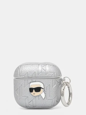 Karl Lagerfeld etui na airpod AirPods 4 kolor srebrny KLA4PGKIPS