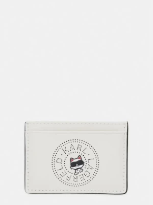 Karl Lagerfeld etui na karty damskie skórzane IKON