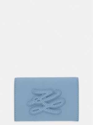 Karl Lagerfeld etui na karty damskie skórzane K/AUTOGRAPH