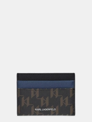 Karl Lagerfeld etui na karty K/MONOGRAM kolor brązowy B1M32054