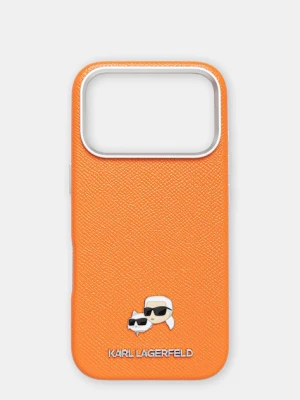 Karl Lagerfeld etui na telefon damskie z imitacji skóry iPhone 17 Pro