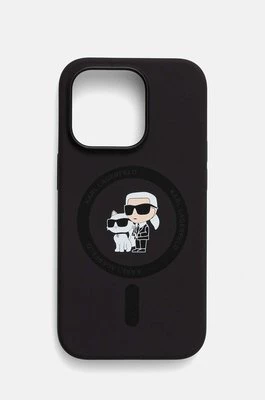 Karl Lagerfeld etui na telefon iPhone 14 Pro 6.1 kolor czarny KLHMP14LSCMKCRHK