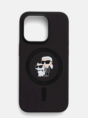 Karl Lagerfeld etui na telefon iPhone 14 Pro 6.1 kolor czarny KLHMP14LSCMKCRHK