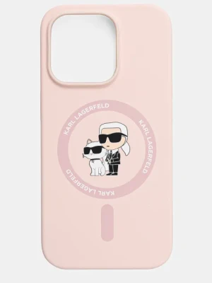 Karl Lagerfeld etui na telefon iPhone 14 Pro kolor różowy KLHMP14LSCMKCRHP