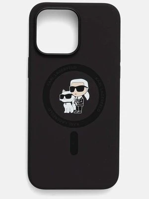 Zdjęcie produktu Karl Lagerfeld etui na telefon iPhone 14 Pro Max 6.7 kolor czarny KLHMP14XSCMKCRHK