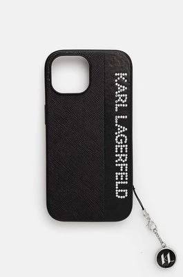 Karl Lagerfeld etui na telefon iPhone 15 / 14 / 13 6.1 kolor czarny KLHCP15SPSAKDGCK