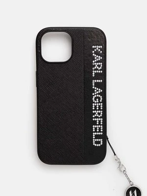 Karl Lagerfeld etui na telefon iPhone 15 / 14 / 13 6.1 kolor czarny KLHCP15SPSAKDGCK